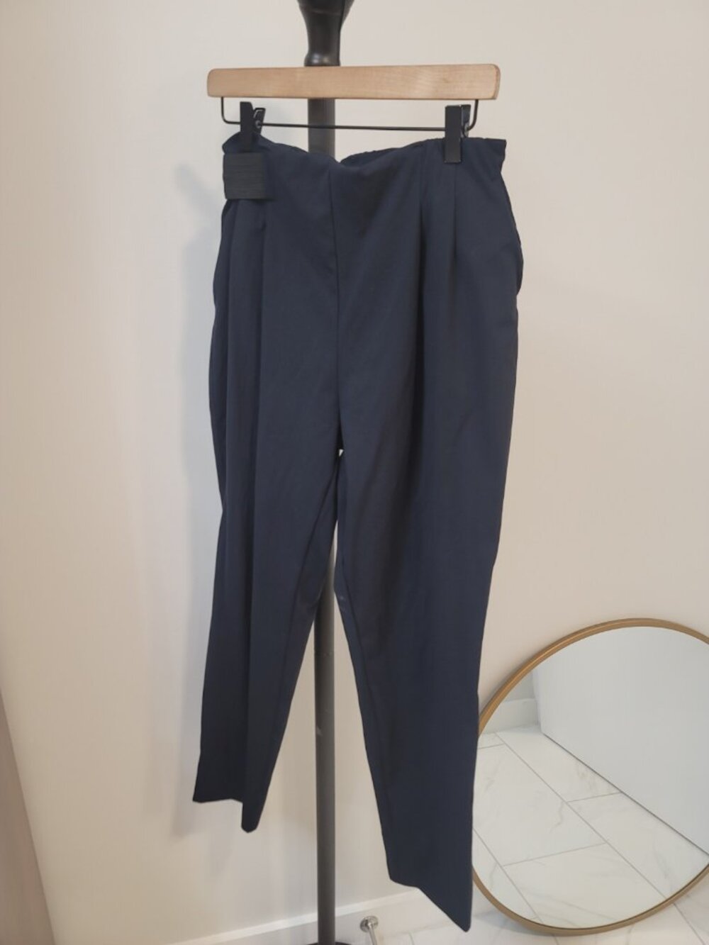 Aday Turn It Up Black Pants L Office Career Travel Minimalist Versatile Clean